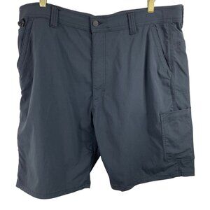 Wrangler Mens Size 40x10 Black Flex Waistband Zip Pocket Outdoor Cargo Shorts